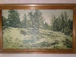 Старая картина неизвестного художника